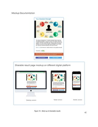 42
Mockup Documentation
Figure 19 – Mock-up of shareable results
 