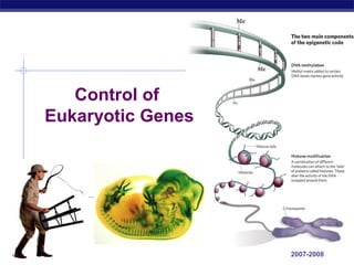 Control of
       Eukaryotic Genes




AP Biology                2007-2008
 