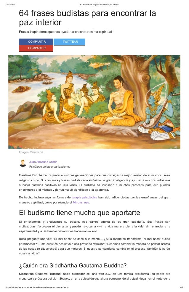 Frases De Buda Positivas Inspiradoras 2019buda Y Zen