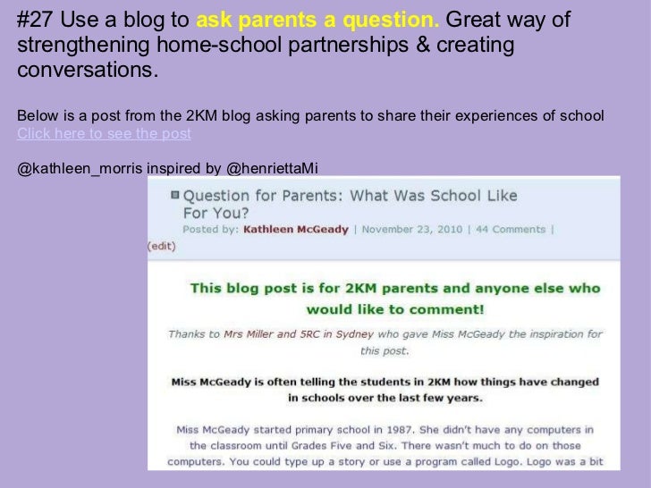 64 interesting ideas for class blog posts