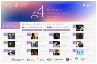 64 Muestra Internacional de Cine en Saltillo