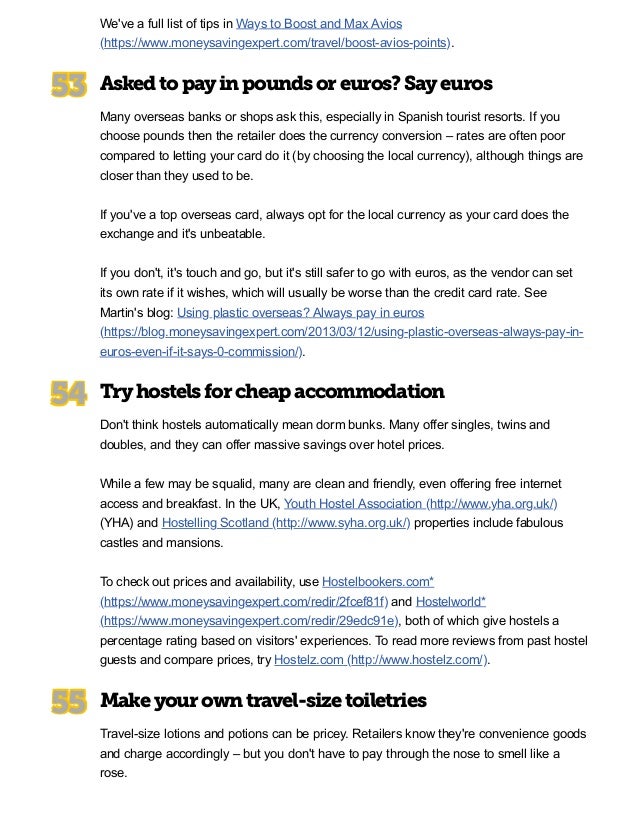 64 Overseas Travel Tips - 