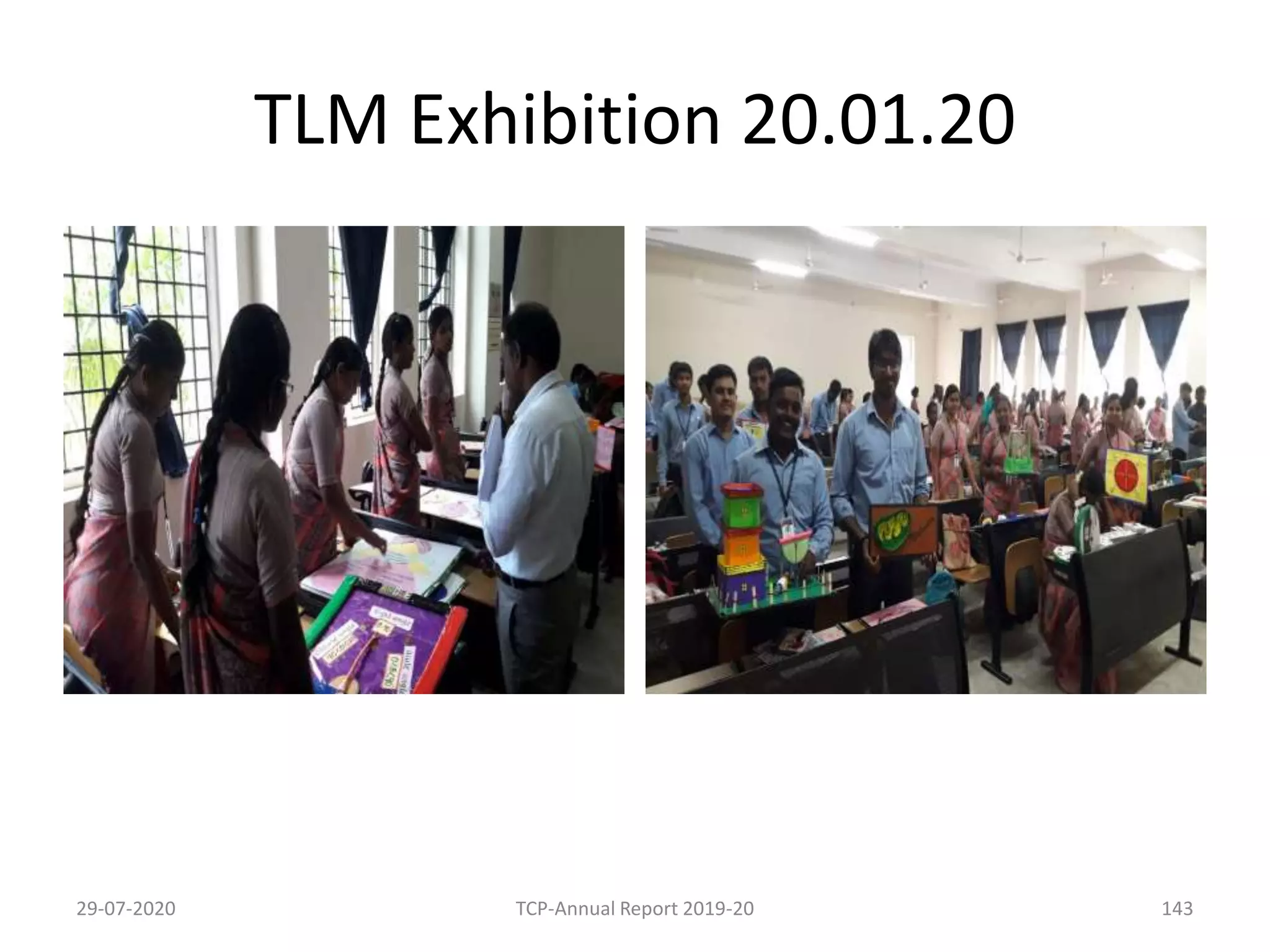 TLM Exhibition 20.01.20
29-07-2020 TCP-Annual Report 2019-20 143
 