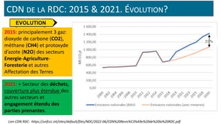 La mise en œuvre de la contribution déterminée nationale (CDN) de la RDC après COP 27