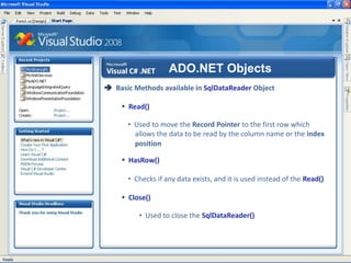 Closes the database connection