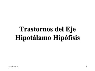 Trastornos del Eje Hipotálamo Hipófisis 