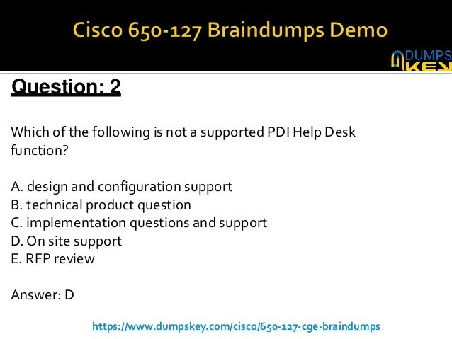 Blackfriday Promotion Cisco 650 127 Braindumps Updated 2017