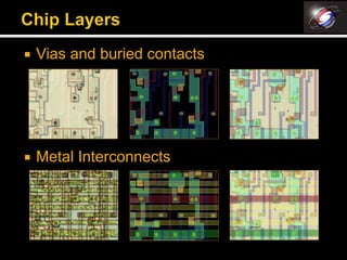    Vias and buried contacts




   Metal Interconnects
 