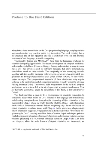 Guide to Scientific Computing in C 2nd Edition Joe Pitt-Francis | PDF
