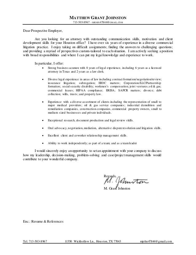 Updated Cover letter