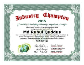 York College
Md Ruhul Quddus
2015
 