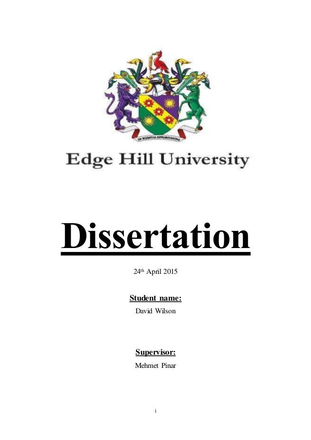 Dissertation entner
