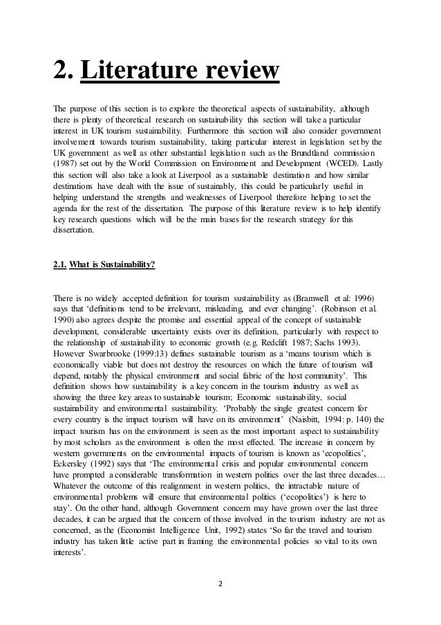 Destination dissertation review