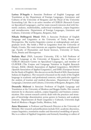 Metadiscourse in Digital Communication: New Research, Approaches and ...