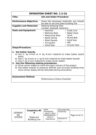 Staking Sheets.pdf COMPETENCY BASED LEARNING MATERIALS CARPENTRY-staking-out-building ...
