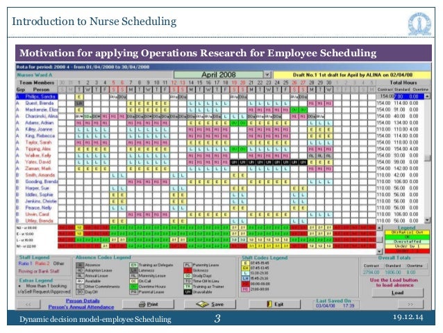 scheduling employee