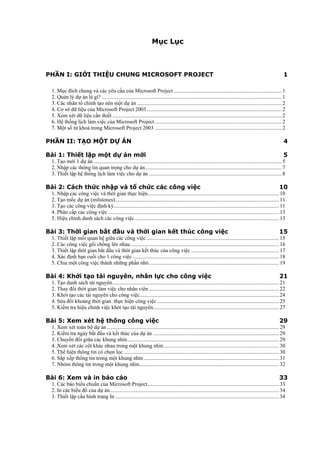 654.huong dan su dung ms project | PDF