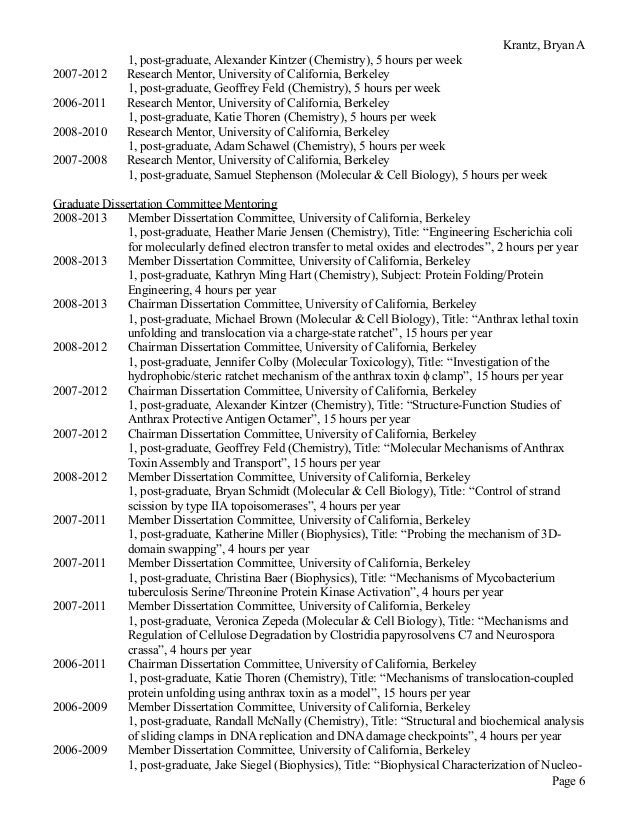 Berkeley dissertation committee