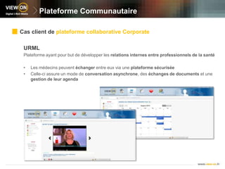 Notre Plateforme CommunautaireRecherche d’informationsDe documents, photo ou vidéoDe personnes : des experts sur un sujet, des personnes ayant déjà traité une certaine problématique, l’employé d’un service donné, etc.D’événements ou d’actualitésA l’aide de la barre de rechercheou  une recherche avancéeVotre Marque