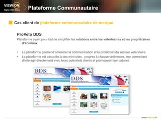 Notre Plateforme CommunautaireAutres fonctionnalitésCentraliser des flux d’informations (type RSS)Poster des Annonces, bonnes adressesCréer et consulter les ActualitésGérer ses AlertesNotre plateforme peut s’interconnecter avec votre Système d’Information actuel