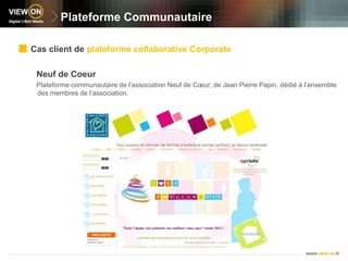 Back Office CommunautaireUne solution de gestion complète, simple et facile assurant:La gestion et modération des contenusAnimation des communautésLe paramétrage des fonctionnalitésSes Atouts:Aucune installation spécifique (Saas)Une gestion intuitive et autonomeUne sécurisation des donnéesUne réactivité d’administration