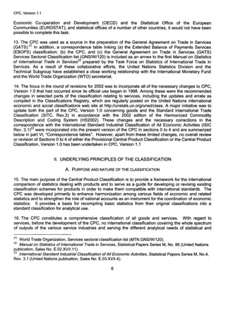 Central Product Classification CPC Version 1 1 Statistical Papers ...