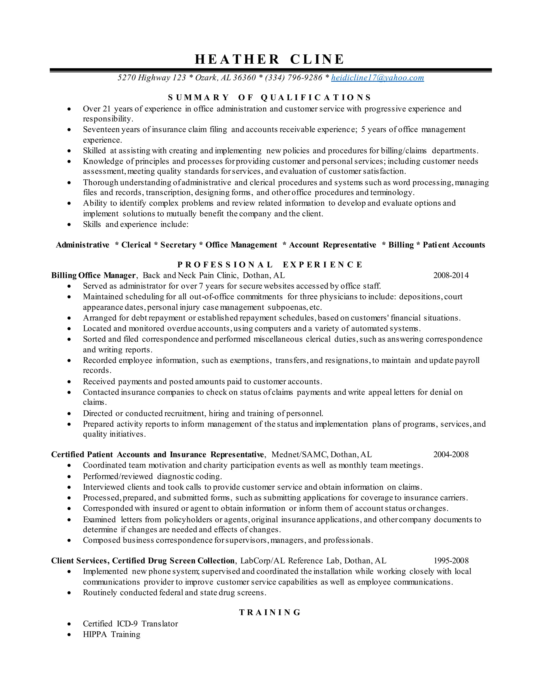 heather-cline-chronological-resume-pdf
