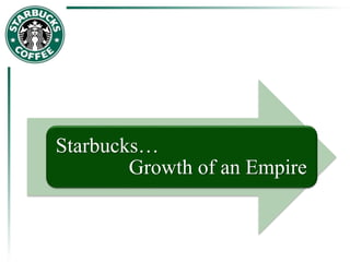 Starbucks…
Growth of an Empire
 