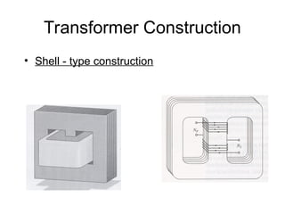 Transformer Construction
• Shell - type construction
 