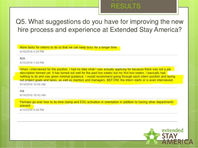 Intern Orientation Survey Results Presentation And Survey Results