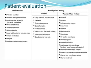 Patient evaluation
 