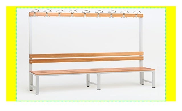 Sitzbank für Umkleide mit Sitzbank für Umkleide mit Garderobenrückwand ...