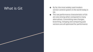 git presentation tutorial basics commands | PPTX