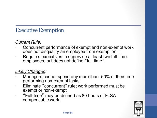 definition of exempt employees