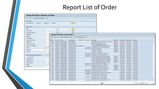 Report List of Order
 