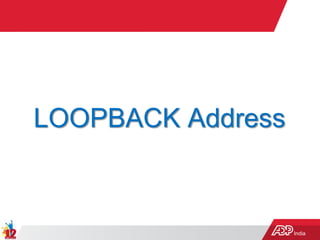 India
LOOPBACK Address
 