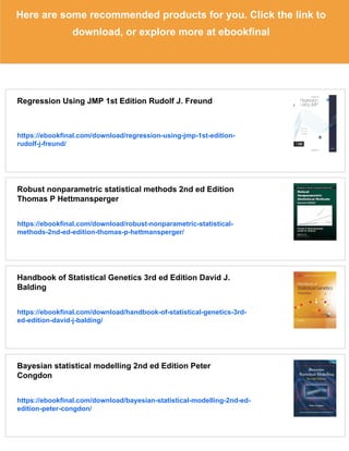 Statistical methods 2nd ed Edition Rudolf J. Freund | PDF