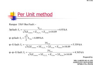 P642 Relay Calculation RELAY CO-ORDINATION WITH FAULT CALCULATION | PDF