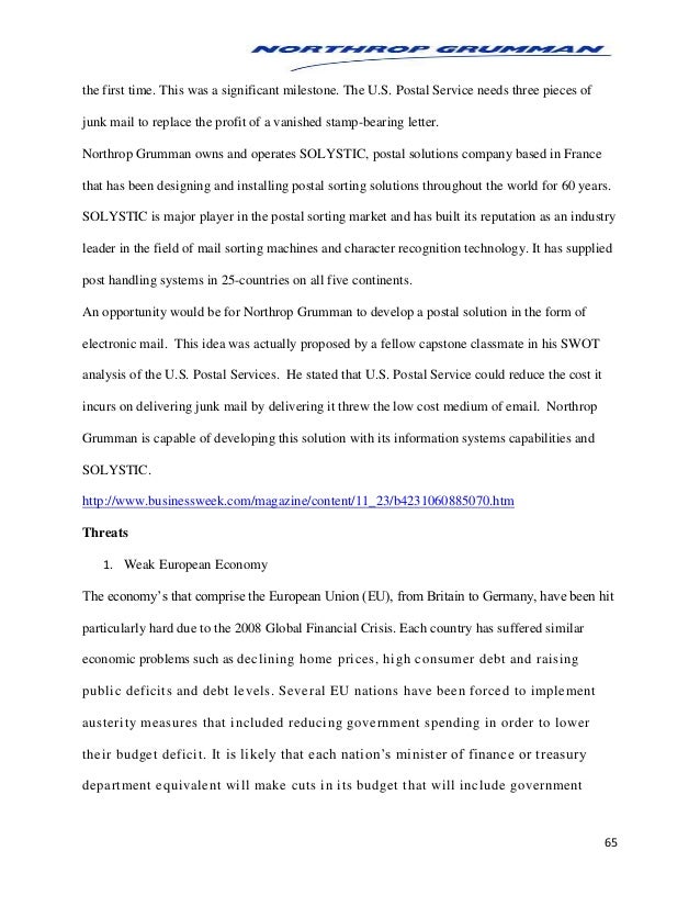 analysis of northrop grumman northrop grumman offer letter