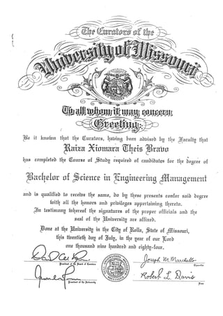 University Diplom