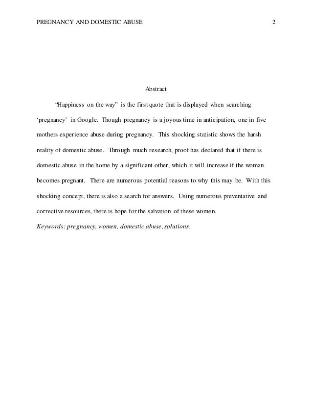 Violence Towards Pregnant Women by Katherine Baudler Violence Towards Pregnant Women by Katherine Baudler