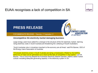 EUAA recognises a lack of competition in SA
21
 