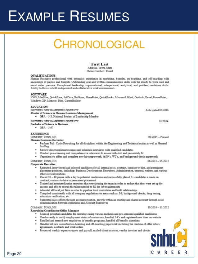 snhu coce resume guide reference upon request resumes