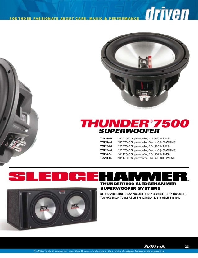 mtx audio thunder 7500