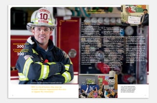 “REC is a local business that steps up
to assist volunteer organizations that exist
to support the community.”
REC and its employees are committed
to the communities they serve. Their commitment
shows not only through their efforts to deliver
safe, reliable and affordable electricity, but
also in their support through volunteer work,
donations, participation in fundraisers, and mem-
bership in charitable and civic organizations.
Being on the receiving end of that com-
mitment is a good place to be, according to REC
member Brad Thomas. “REC is a local business
that steps up to assist volunteer organizations
that exist to support the community,” says
Thomas, chief of the Bowling Green volunteer
Fire Department. “Last year we received a grant
from REC to purchase a fire hose specifically for
attack lines that are used in any fire we respond
to. This grant funding is allowing us to help
the community and REC’s members.”
Each year REC awards grants to local
non-profit organizations and charities through
the Literacy, Education and Rural networking
(LEARn) program. Grants are awarded for
education, community and emergency services
initiatives. REC also awards local scholarships
through the LEARn program to students through-
out the service territory.
“During these difficult economic times,
county, state and local governments are cutting
budgets, which means volunteer organizations’
budgets are also being cut,” says Thomas.
“Donations are down, so it is great when larger
businesses can offer support. In our case, funding
from REC helped us purchase a fire hose. We
have to have fire hoses to put out fires. But it’s
great when businesses can also offer scholarships
for area kids to go to school and whatever
non-profit organizations may need.”
Employees at REC are committed to
serving area communities as volunteers. In 2011
employees from each district office participated
in the united Way Day of Caring. They also served
as coaches for youth sports, mentors to area
children, leaders in fundraising campaigns,
board members for civic organizations and other
roles for numerous organizations. Employees
contributed monetarily to the united Way
campaigns for the Rappahannock united Way,
Piedmont united Way, Front Royal and Warren
County united Way and the united Way of
northern Shenandoah valley.
“Over the years we have had multiple
REC employees who have stepped in to support
our organization as volunteer firefighters,”
says Thomas. “That’s always a plus to have
a local business that supports volunteer activities
as well.”
As an electric cooperative, REC is indirectly
helping other organizations and groups provide
additional support to their members. Thomas
hopes that is a continuous trend. “We hope to
see continued support from REC through grants
and donations, as well as from their employee
volunteers. The funds they put back into the
community are used for vital equipment and
supplies we need to do our job and effectively
provide our services.”
In 2011, REC and its employees participated
in hundreds of events and sponsored numerous
organizations. REC is committed to supporting
the communities it serves through volunteer
work, donations and educational programs.
community
300
PARTICIPATIOn In COmmunITY EvEnTS
200
REC SPOnSORED COmmunITY EvEnTS,
ORGAnIzATIOnS AnD CHARITIES
+
+
Brad Thomas, Chief, Bowling Green Volunteer Fire Department, Caroline County
6 7
REC_AnnualReport2011_Final_Pages.indd 8-9 5/10/12 2:43 PM
 