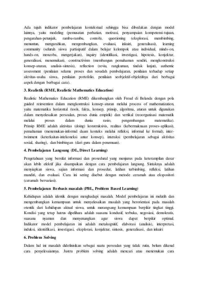 65 Model Pembelajaran Dan 15 Metode Pembelajaran