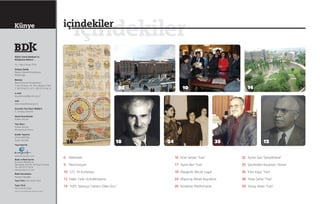 içindekiler
26
32
13
10 14
Kültür Sanat Edebiyat ve
Kütüphane Bülteni
Y›l:1 Say›:2 Nisan 2010
‹mtiyaz Sahibi
Beyaz›t Devlet Kütüphanesi
Müdürlü¤ü
Merkez
Beyaz›t Devlet Kütüphanesi
Turan Emeksiz Sk. No:6 Beyaz›t-Fatih
T: (0212) 522 31 67 F: (0212) 512 84 74
e-mail
beyazitkutup@gmail.com.tr
web
www.beyazitkutup.gov.tr
Sorumlu Yaz› ‹ﬂleri Müdürü
S. Süheyla ﬁentürk
Genel Koordinatör
Volkan Gülçek
Yaz› ‹ﬂleri
Volkan Gülçek
Muhammed H›zarc›
Grafik Tasar›m
‹.Fatih BEKTAﬁ
Engin ÇAYLAK
Yay›n Haz›rl›k
www.europrint-tr.com
Bask› ve Renk Ayr›m›
Europrint Matbaac›l›k
Mehmetçik Cad. No: 53 Fulya / ‹stanbul
Tel: 0 (212) 217 04 06
www.europrint-tr.com
Bask› Sorumlusu
Hüseyin Day›o¤lu
Yay›n Türü: Yerel Süreli Yay›n
Yay›n Türü
Yerel Süreli Yay›n
Yaz›lar›n Sorumluluklar› Yazarlar›na Aittir.
içindekilerKünye
18 24 35 12
16 rfan Serdar “Yazı”
17 Aydın leri “Yazı”
18 Biyografi; Necati Lugal
24 Röportaj; Nimet Bayraktar
26 nceleme; Marifetname
32 Ayten Şan “Şimşekhane”
35 Şerafeddin Kocaman “Anma”
36 rfan Kaya “Yazı”
38 Yasin Şafak “Yazı”
39 Sonay Aslan “Yazı”
6 Raflardan
9 Restorasyon
10 125. Yıl Kutlaması
12 Hakkı Tarık Us Koleksiyonu
14 TUFS “Japonya Yabancı Diller Ünv.”
 