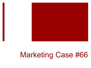 Marketing Case #66
 