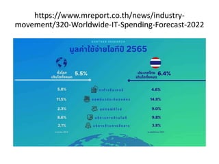 https://www.mreport.co.th/news/industry-
movement/320-Worldwide-IT-Spending-Forecast-2022
 