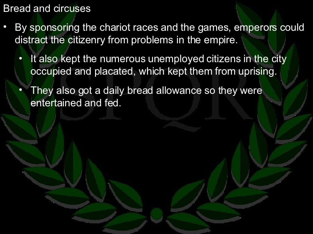 6.6 Bread And Circuses (chariot racing and gladiators)